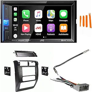 JVC KW-M650BT Apple CarPlay Android Auto Receiver Wrangler Bundle — main product image