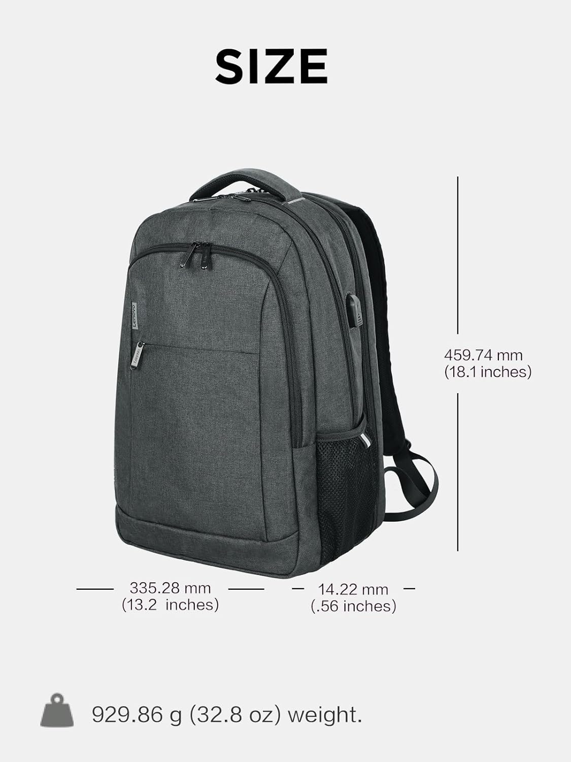 Lenovo GX41R36911 B325 17-Inch Laptop Backpack - Grey