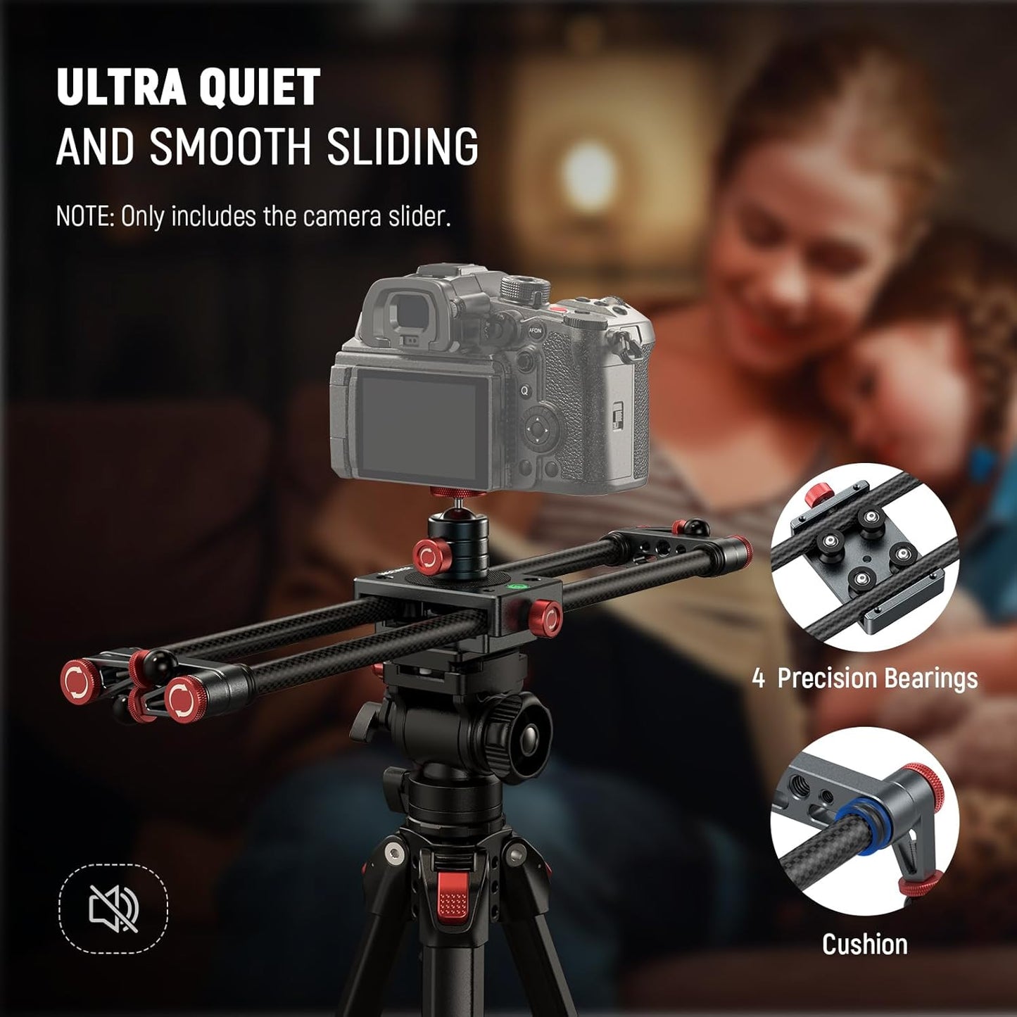 Neewer CS1M 16" Carbon Fiber Camera Slider Dolly