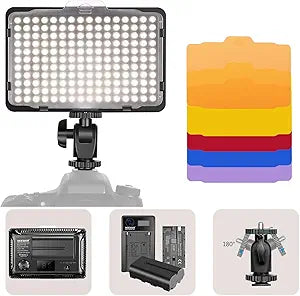 Neewer LED Video Light Dimmable 5600K Panel Kit