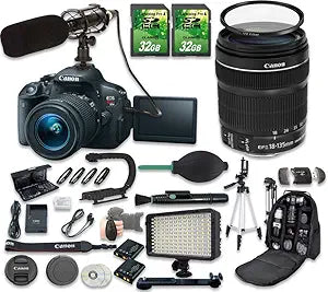Canon PZ-CANT5iKIT18-135-091616: EOS Rebel T5i DSLR Camera Bundle