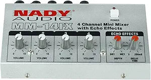 Nady MM14FX 4-Channel Mic Mixer - Echo Effect