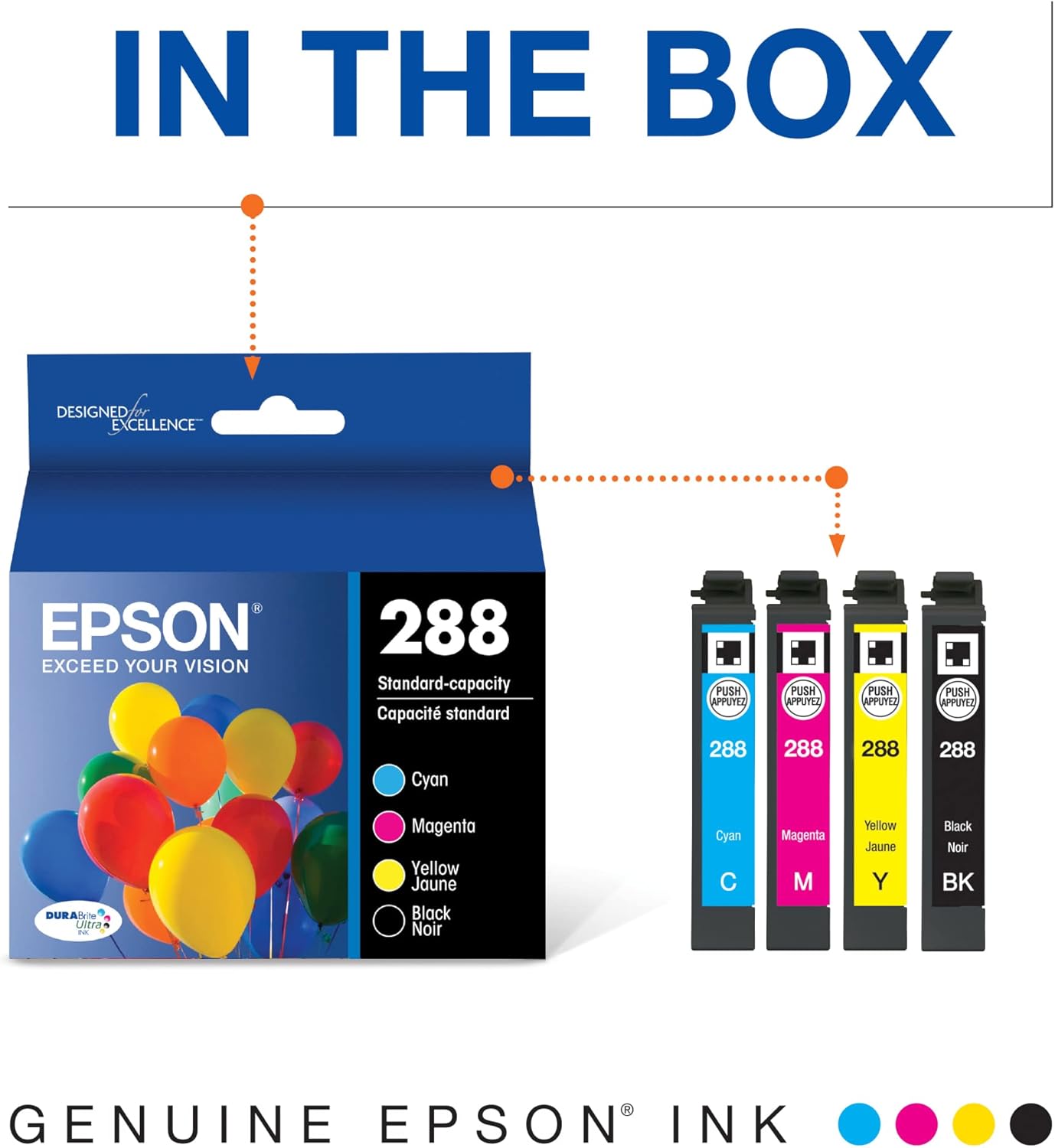 Epson T288120-BCS DURABrite Ink Cartridge Combo Pack