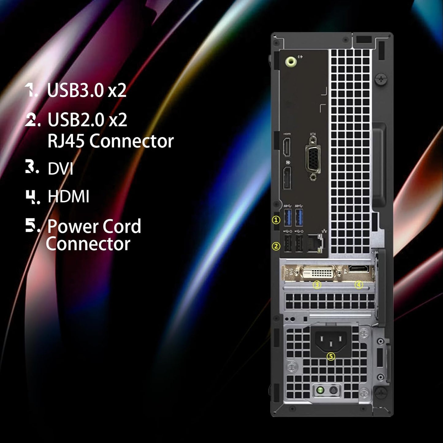 Dell 8500 RGB Gaming PC - i5, 16GB, 1TB SSD, GTX 750 Ti