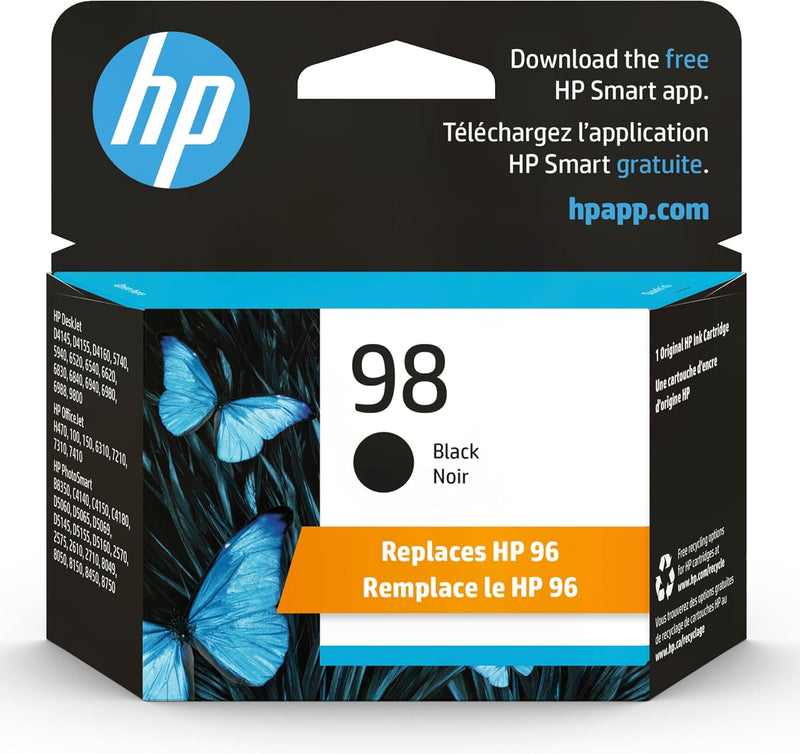 HP 98 Black Ink Cartridge C9364WN Original — main product image