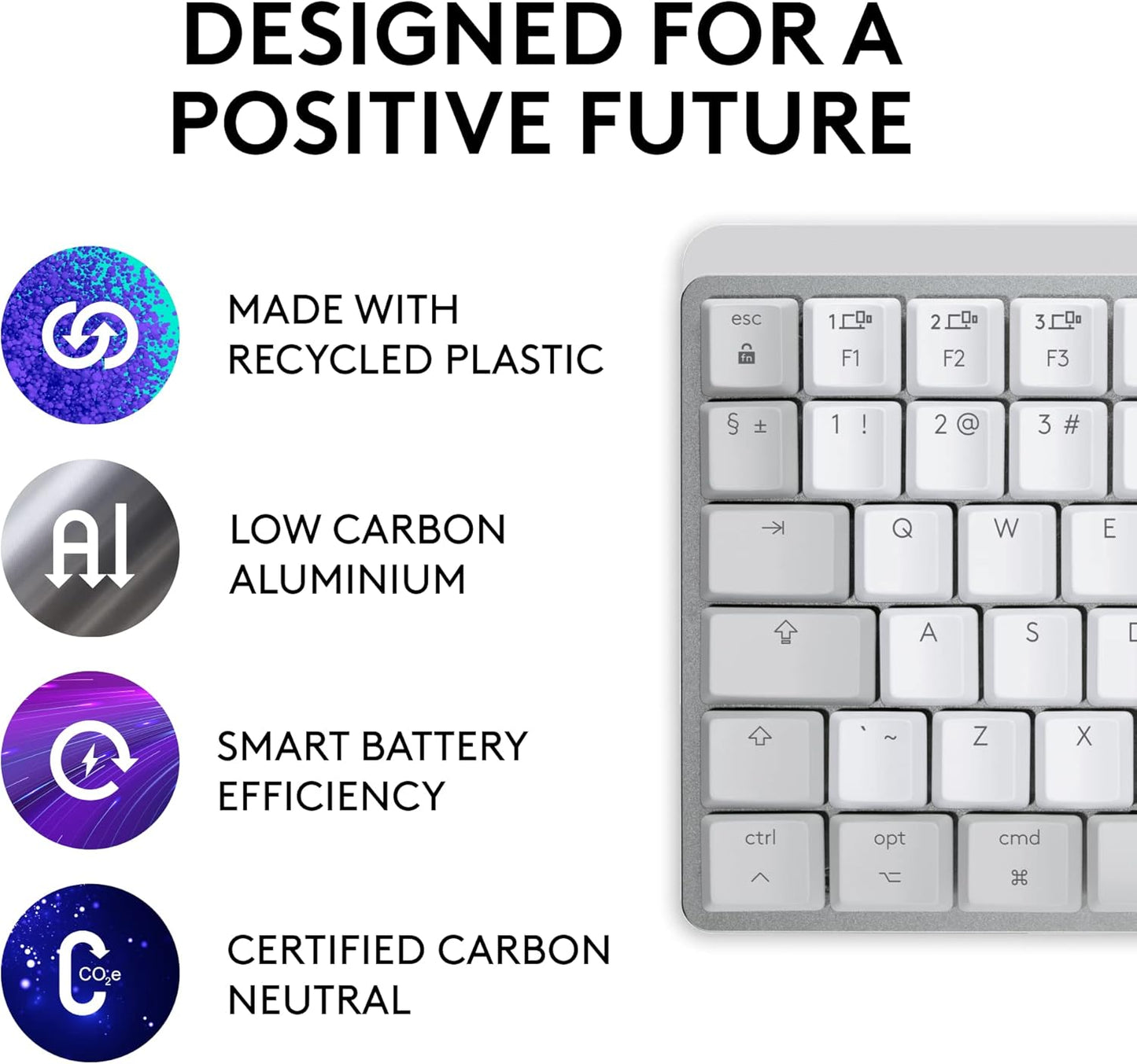 Logitech 920-010553 MX Mechanical Mini Mac Wireless Keyboard