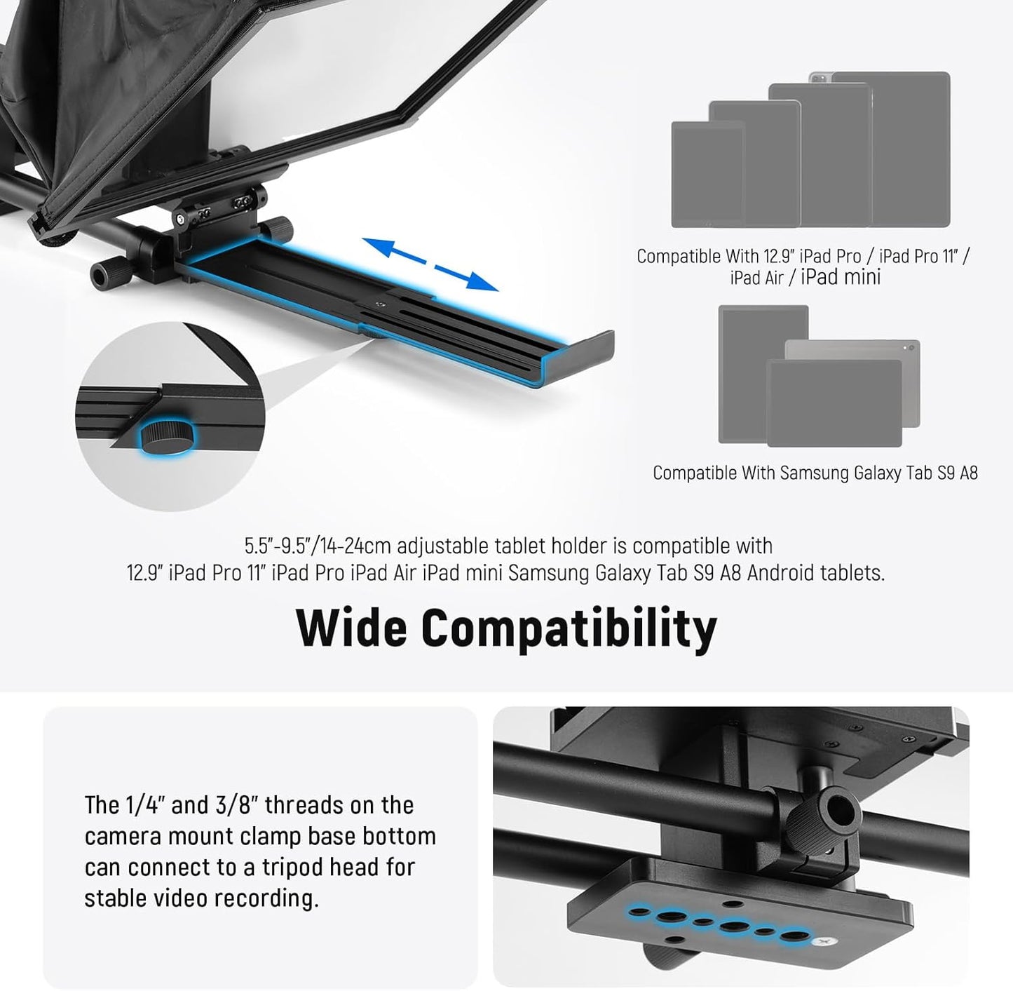 Neewer 10103009 Teleprompter C12 Modular Design