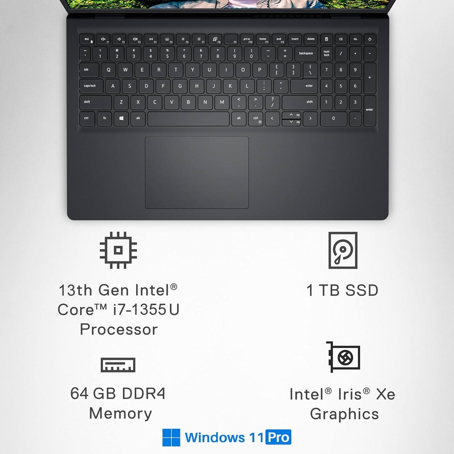 Dell Inspiron Laptop i7-1355U 64GB 1TB SSD Touchscreen