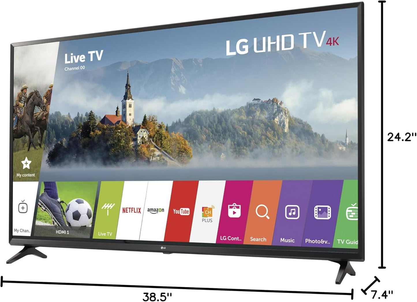 LG 43UJ6300 43-Inch 4K Smart LED TV