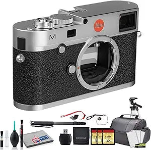 Leica M (Typ 240) Digital Rangefinder Camera Silver Bundle