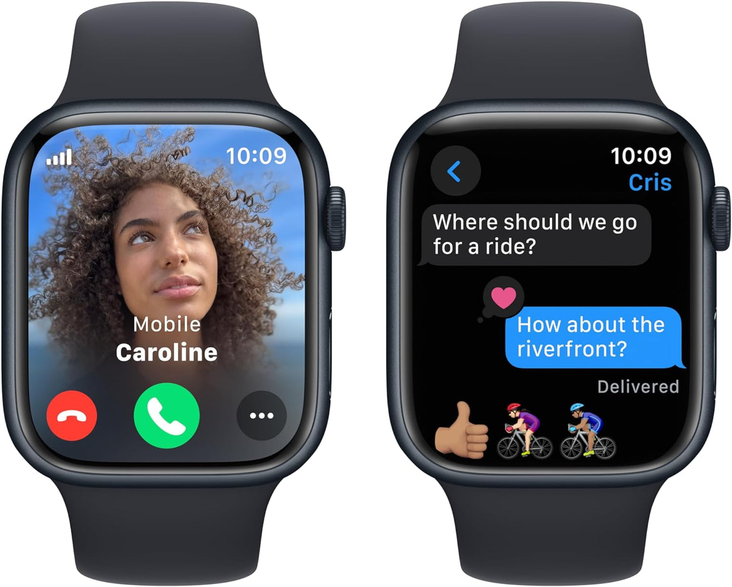 Apple Watch Series 9 (GPS + Cellular) 45mm Midnight Aluminum Smartwatch