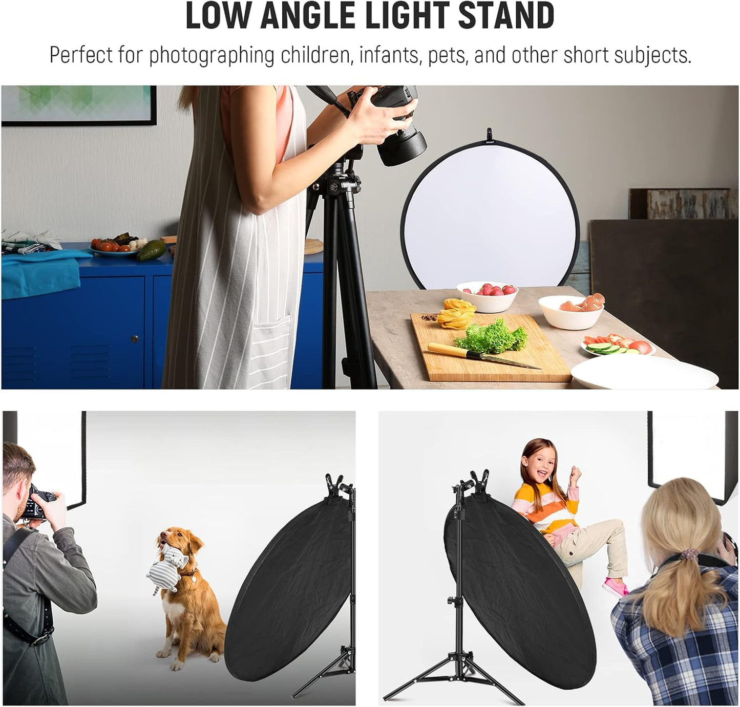 Neewer 10103753 32" 5-in-1 Light Reflector Kit with Stand