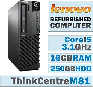 Lenovo ThinkCentre M81 i5 Desktop, 16GB, 250GB HDD (No OS)