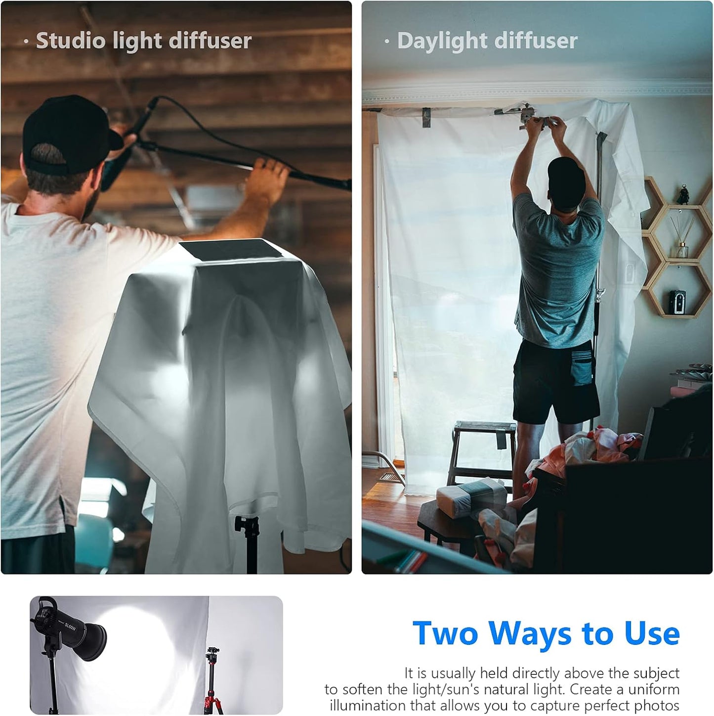 Neewer 10086105 Diffusion Fabric 2 Yard Photography Softbox
