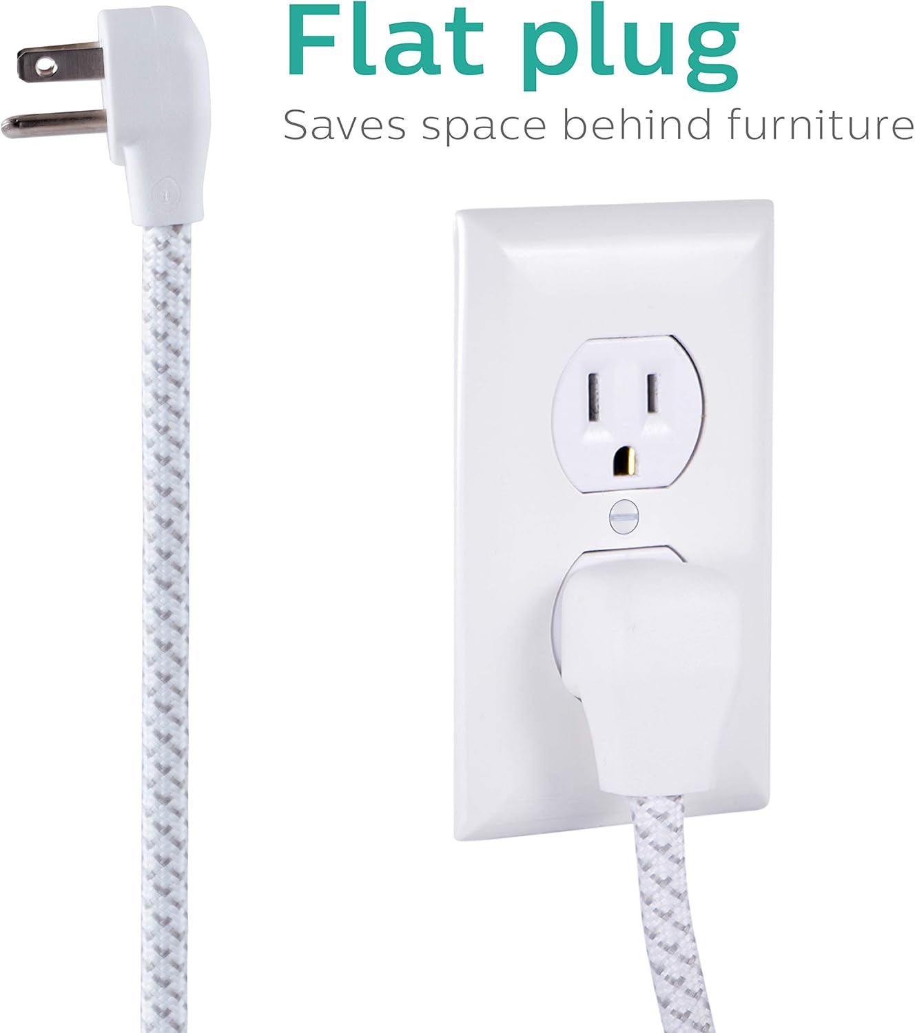 Philips SPC3064WET1/37 6-Outlet Braided Surge Protector