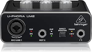 Behringer UM2 U-Phoria USB Audio Interface — main product image