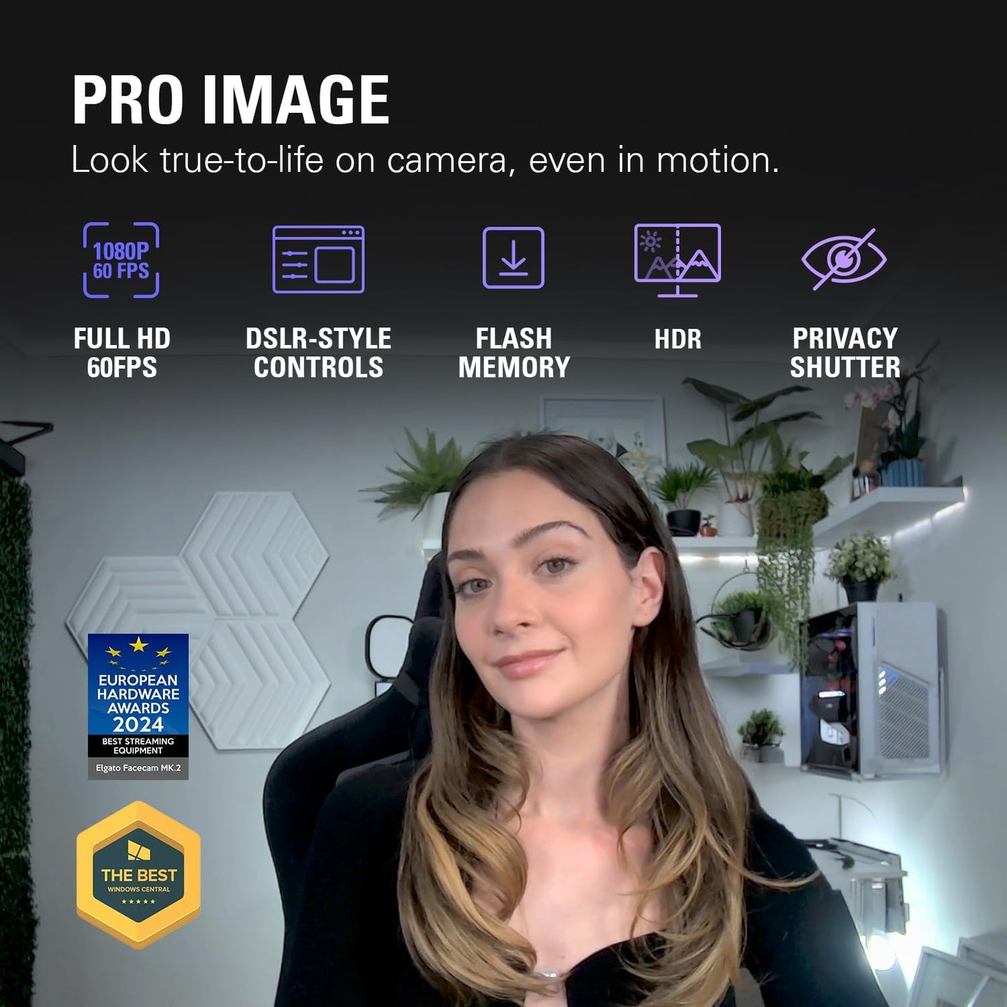 Elgato 20WAC9901 Facecam MK.2 Premium Full HD Webcam