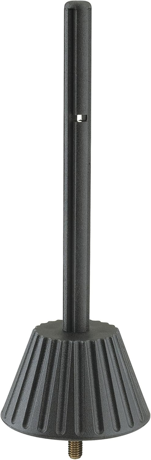 K&M 17786-005-55 Flute Peg - Alto/Tenor Recorder Holder, Black — main product image