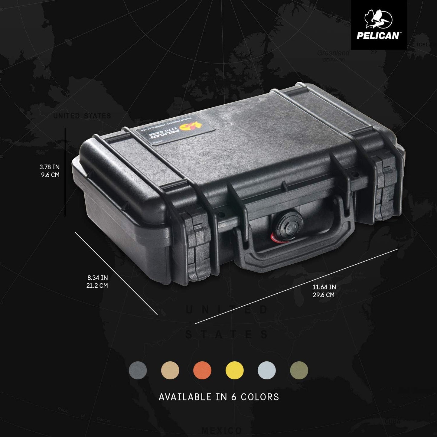Pelican 1170-000-110 Protective Case with Foam - Black