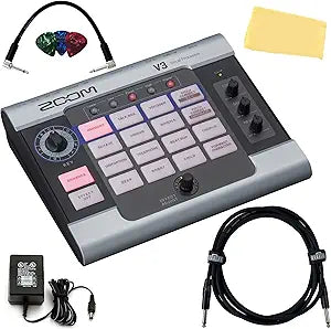 Zoom AUS-V3-COMBO-DLX Vocal Processor Expression Pedal Bundle