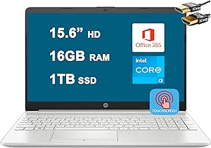 HP Laptop 15 i3-1115G4 16GB 1TB SSD Touchscreen
