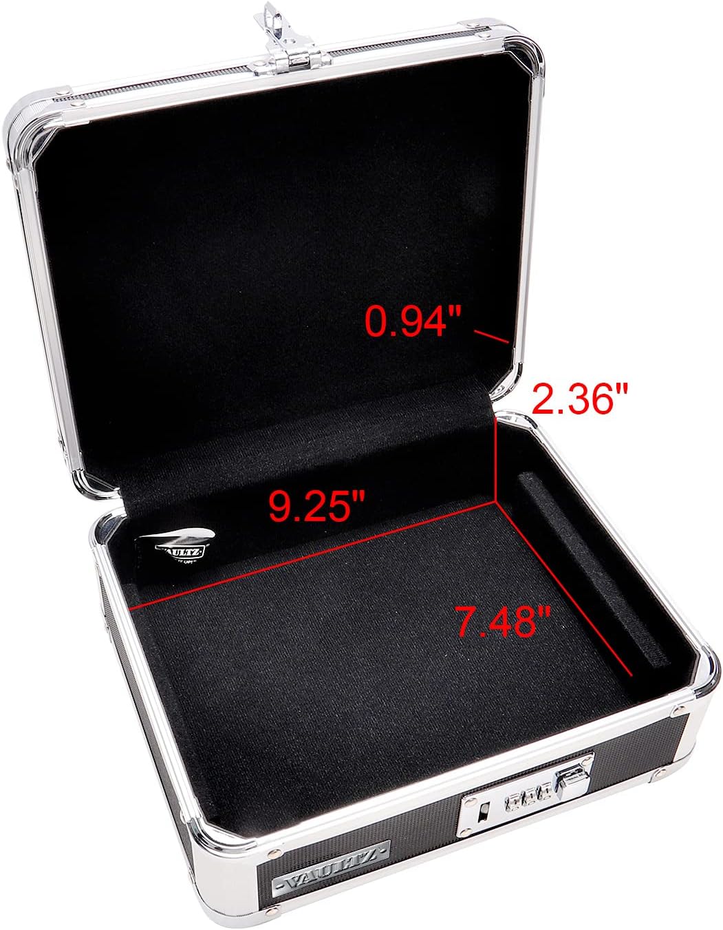 Vaultz VZ01002 Black Combination Locking Cash Box