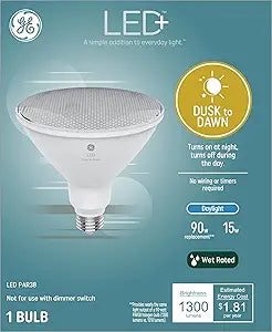 GE 93130696 LED+ Dusk to Dawn Light Bulbs - 3 Pack