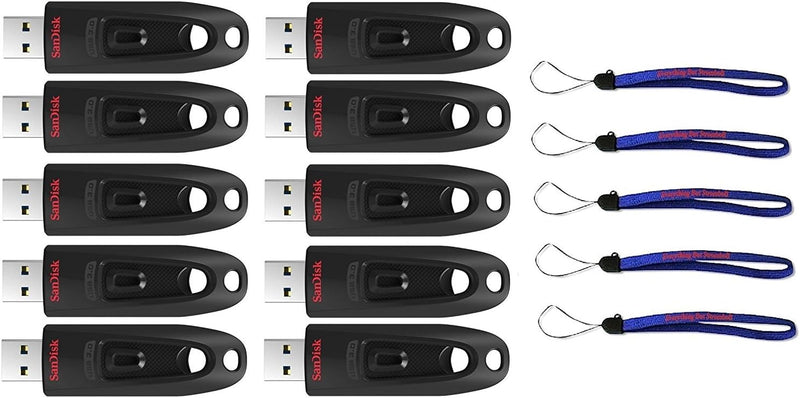 SanDisk Cruzer Ultra 32GB USB 3.0 Flash Drive 10-Pack — main product image