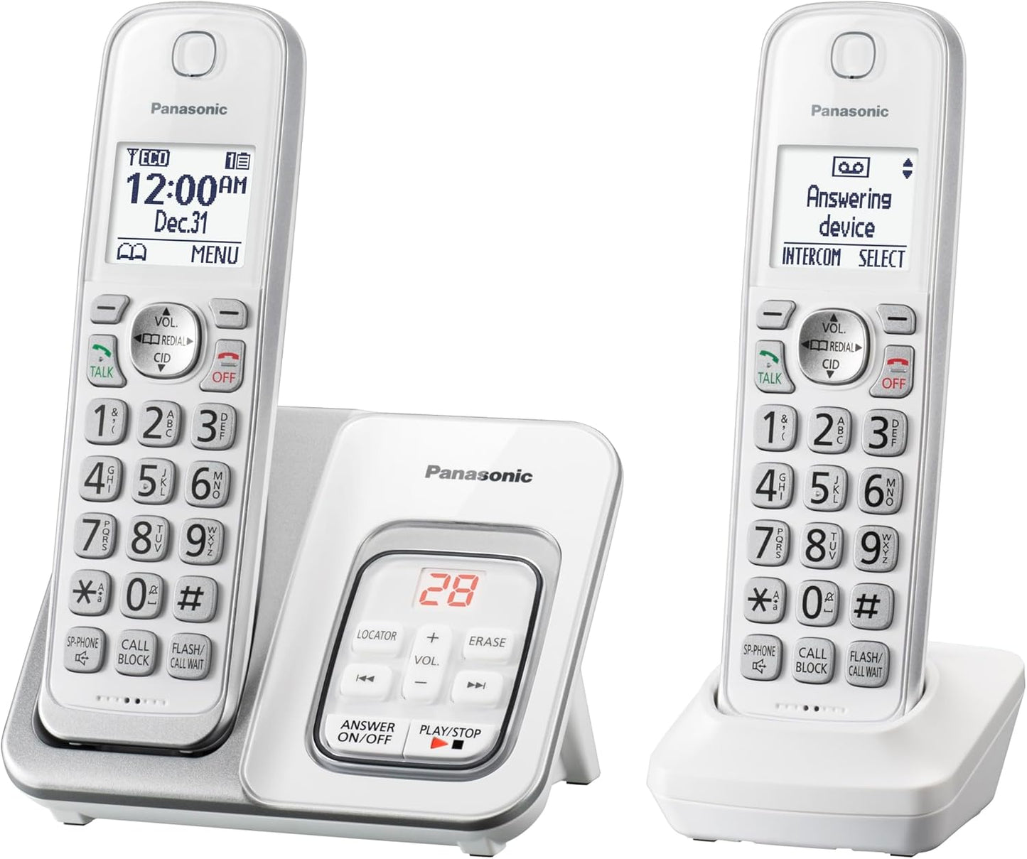 Panasonic KX-TGD532W DECT 6.0 Cordless Phone System