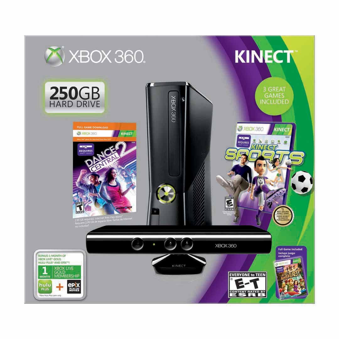 Microsoft Standard Xbox 360 250GB Kinect Bundle