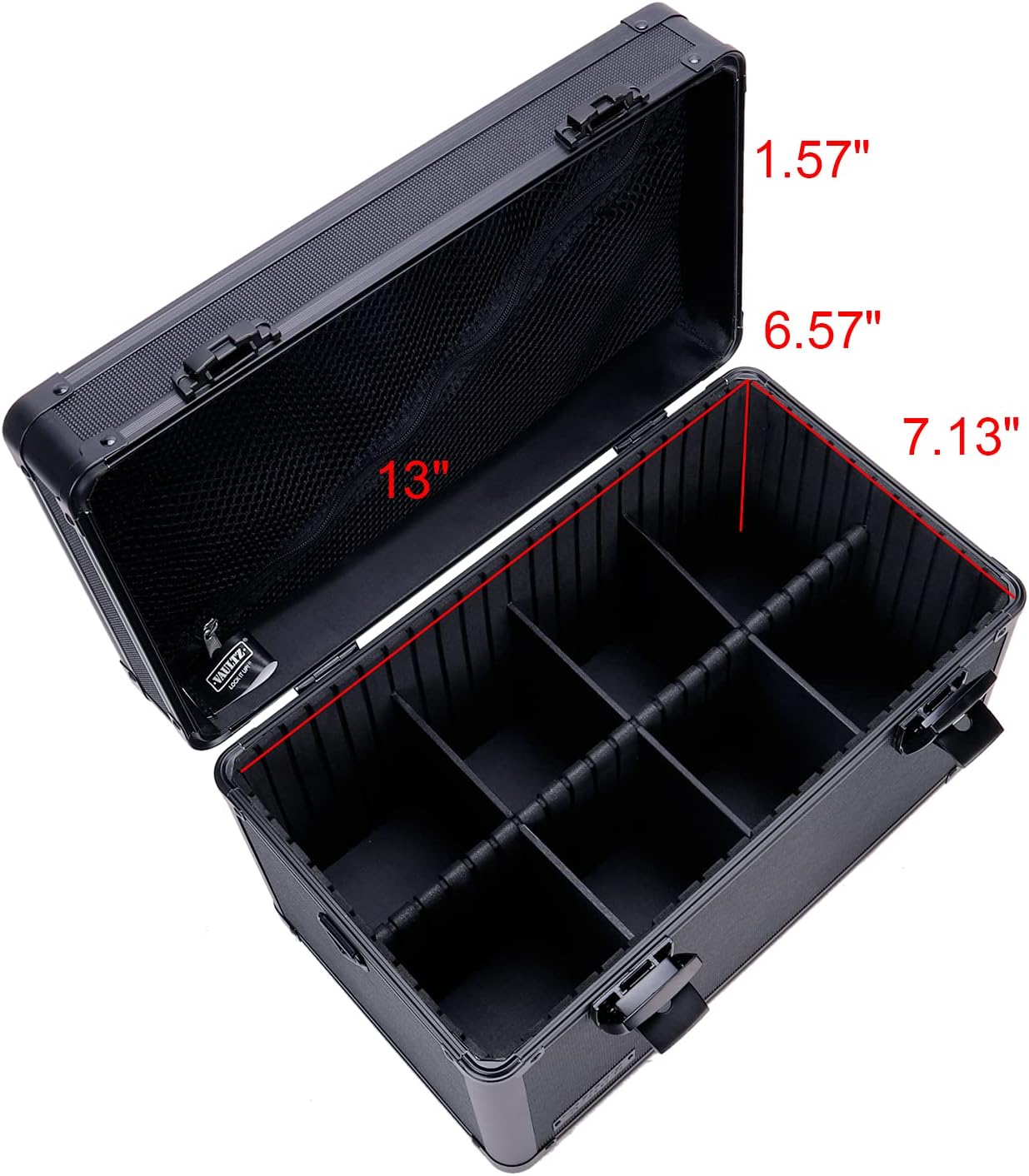 Vaultz VZ00122 Portable Locking Safe Box Black