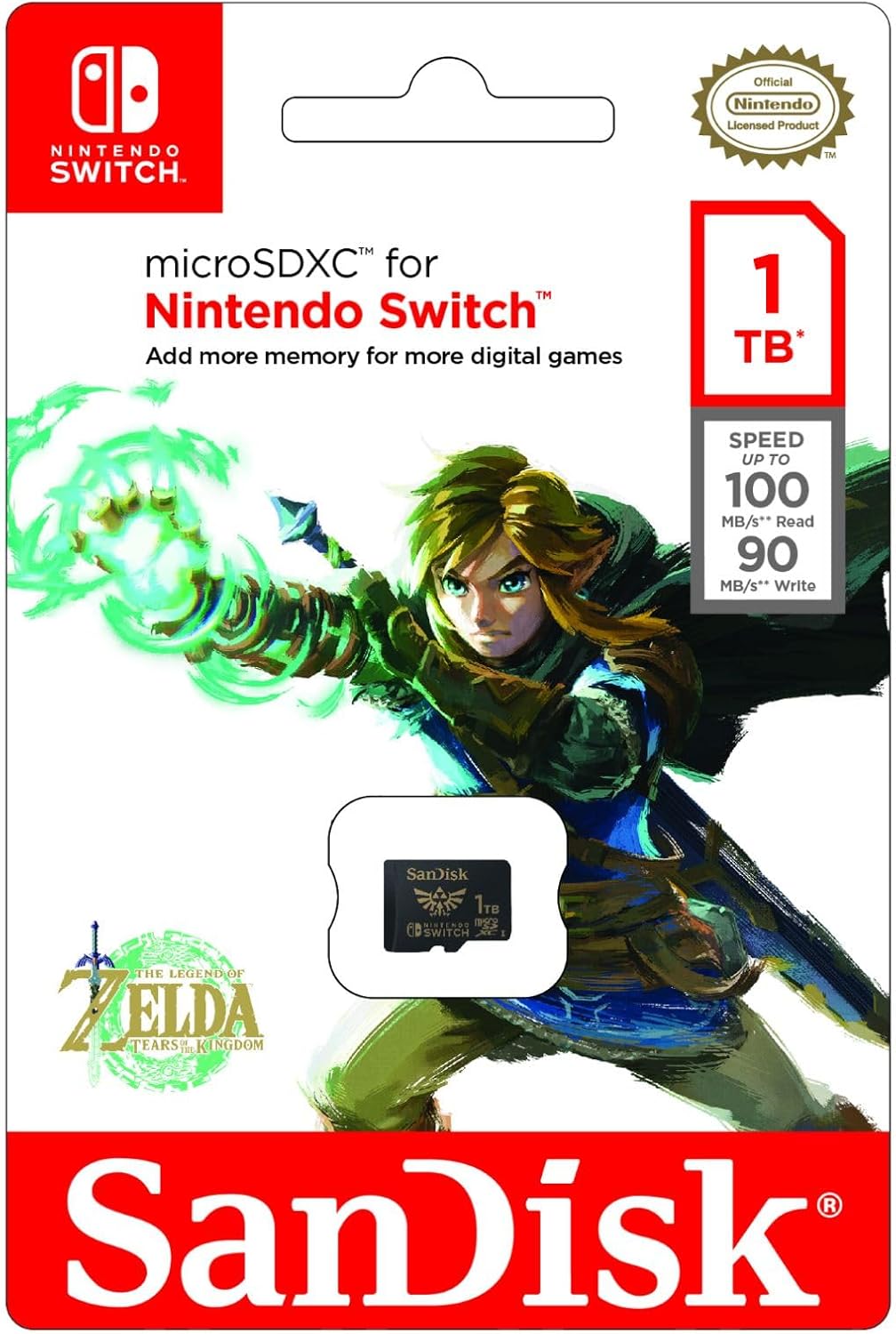 SanDisk SDSQXAO-1T00 1TB microSDXC Nintendo Switch Card