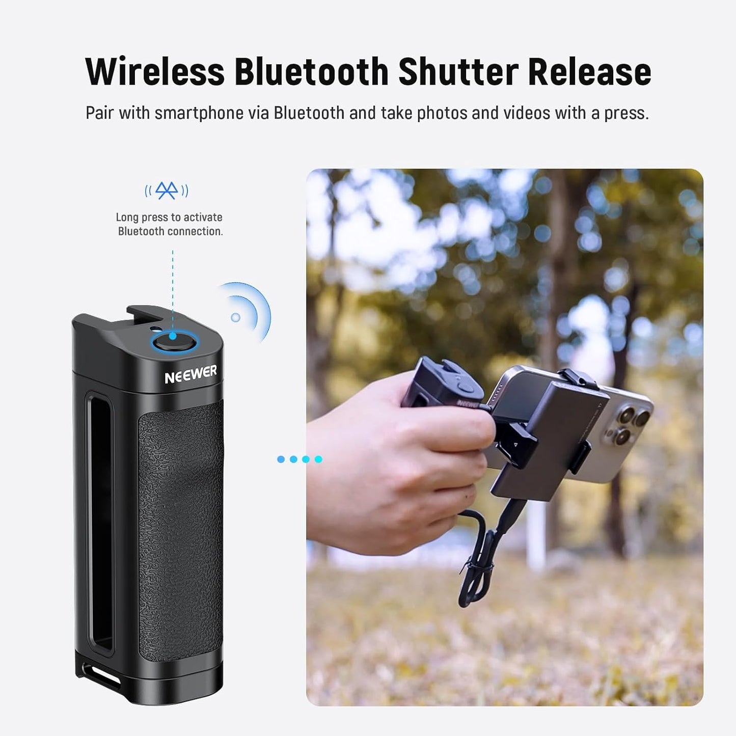 Neewer 10103501 Bluetooth Side Handle Phone Clamp SSD Holder