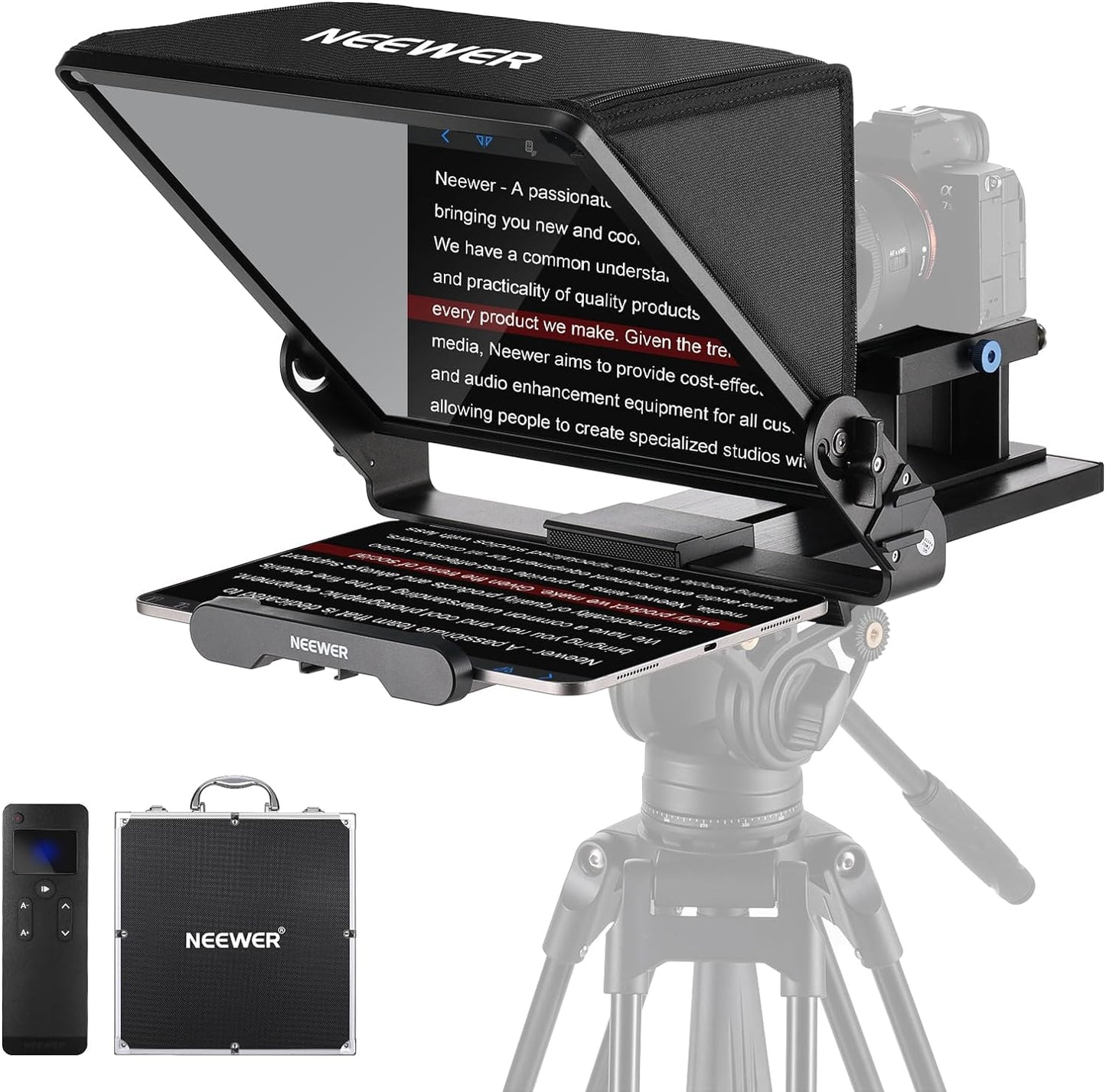 Neewer X14 III Teleprompter with Remote & App Control