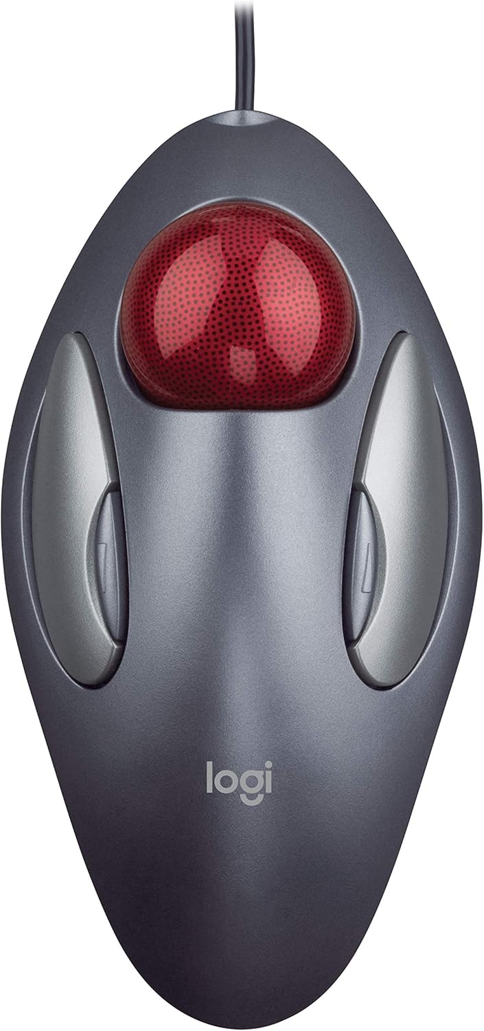Logitech 910-000806 Trackman Marble Wired Trackball Mouse — main product image