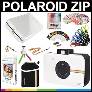 Polaroid AMZSBMPWK1 Zip Mobile Printer Gift Bundle with Paper & Accessories