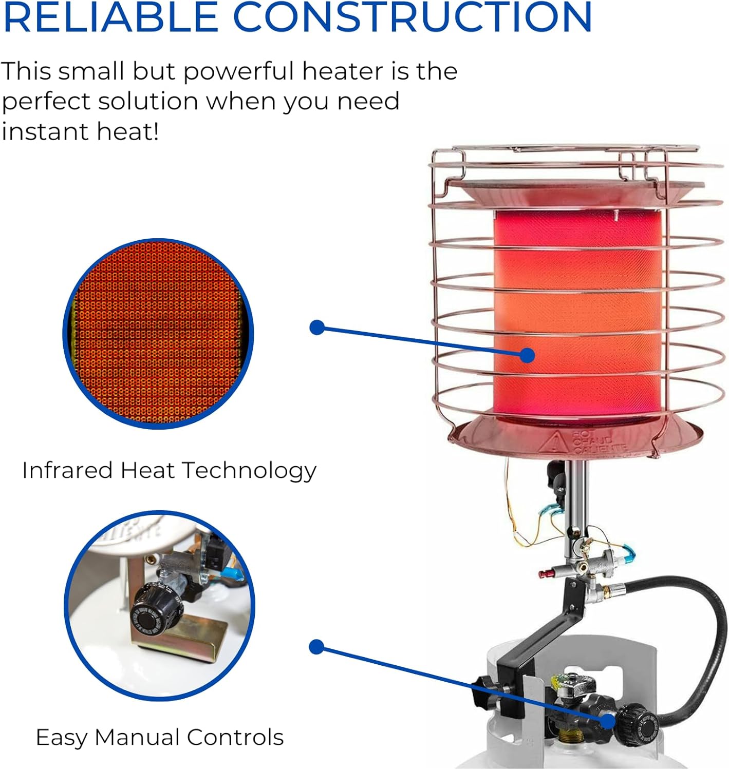 Avenger FBDTP360 360 Tank Top Propane Heater