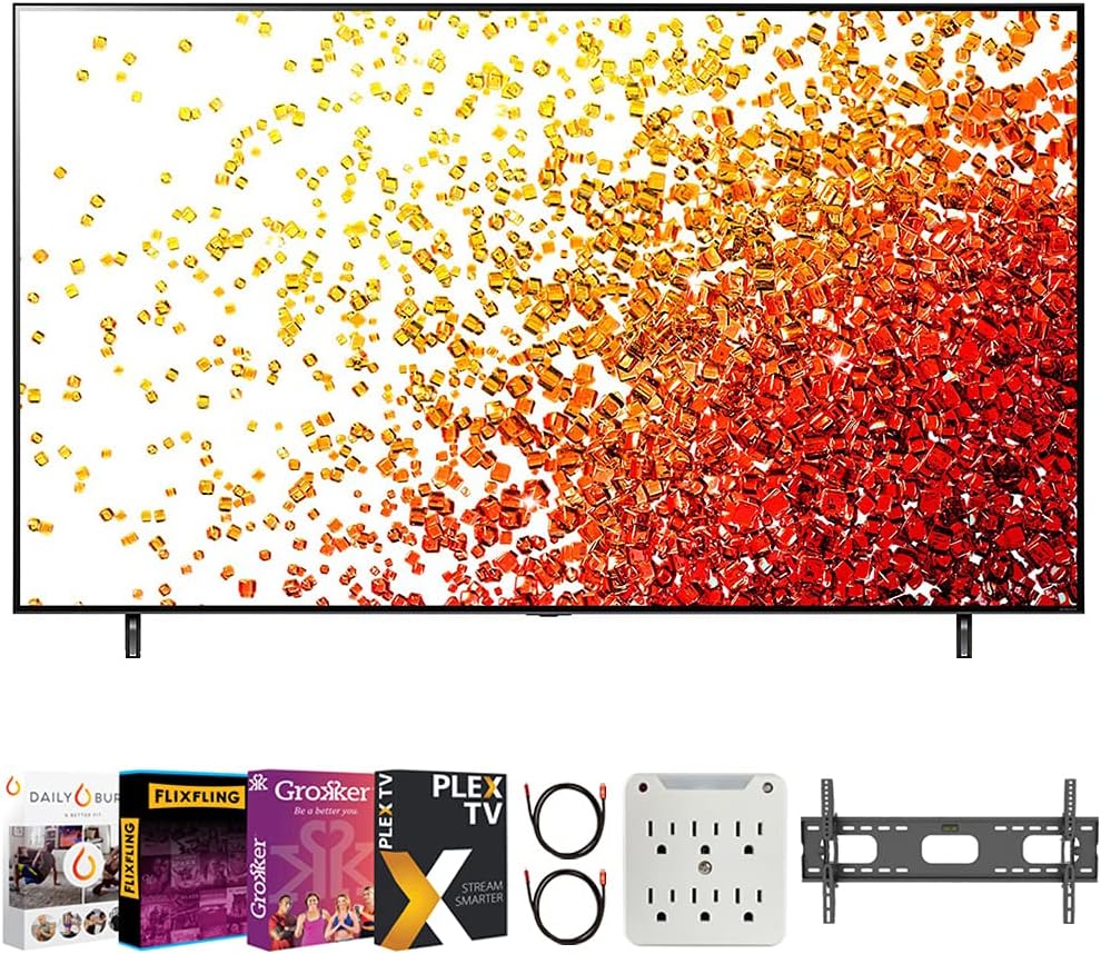 LG E6LG75NANO90UPA 75-Inch 4K NanoCell Smart TV Bundle