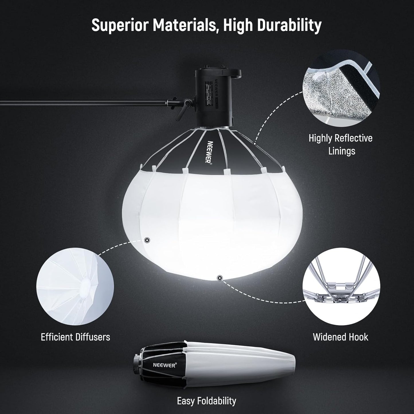 Neewer NS90L 35" Lantern Softbox Bowens Mount