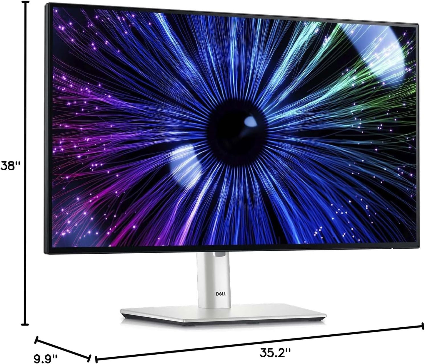 Dell U3824DW 38" Curved WQHD Monitor USB-C Hub IPS Black