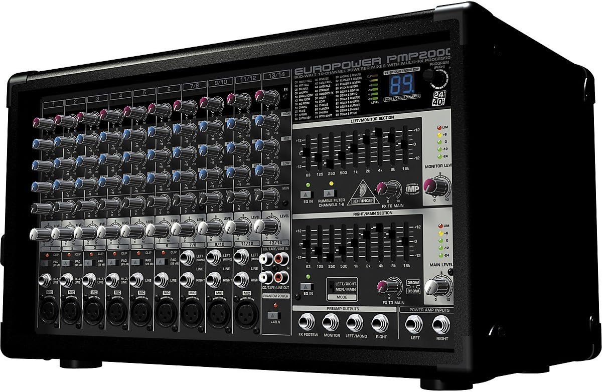 Behringer PMP2000 EUROPOWER 14-Channel Powered Mixer