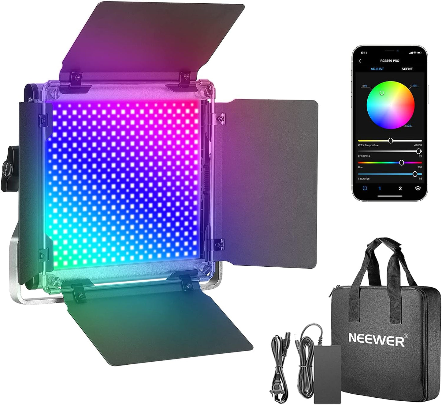 Neewer 10098770 660 PRO RGB LED Video Light APP Control
