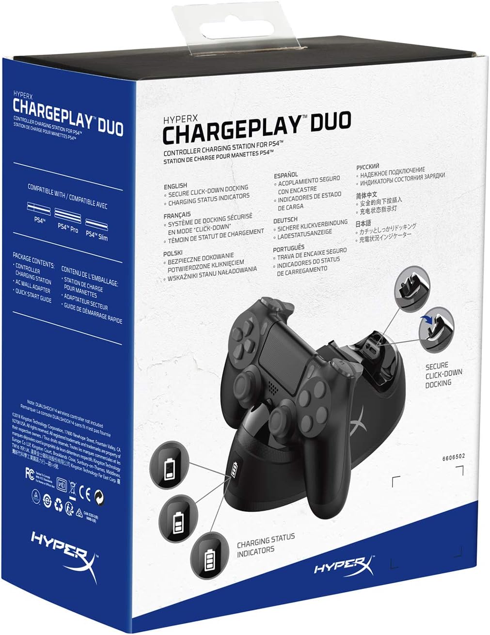HyperX HX-CPDU-A ChargePlay Duo PS4 Controller Charger