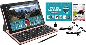 RCA 10" HD Quad-Core 16GB Tablet Keyboard SD Card Renewed