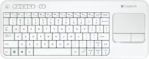 Logitech K400 Wireless Touch Keyboard - White - Refurbished