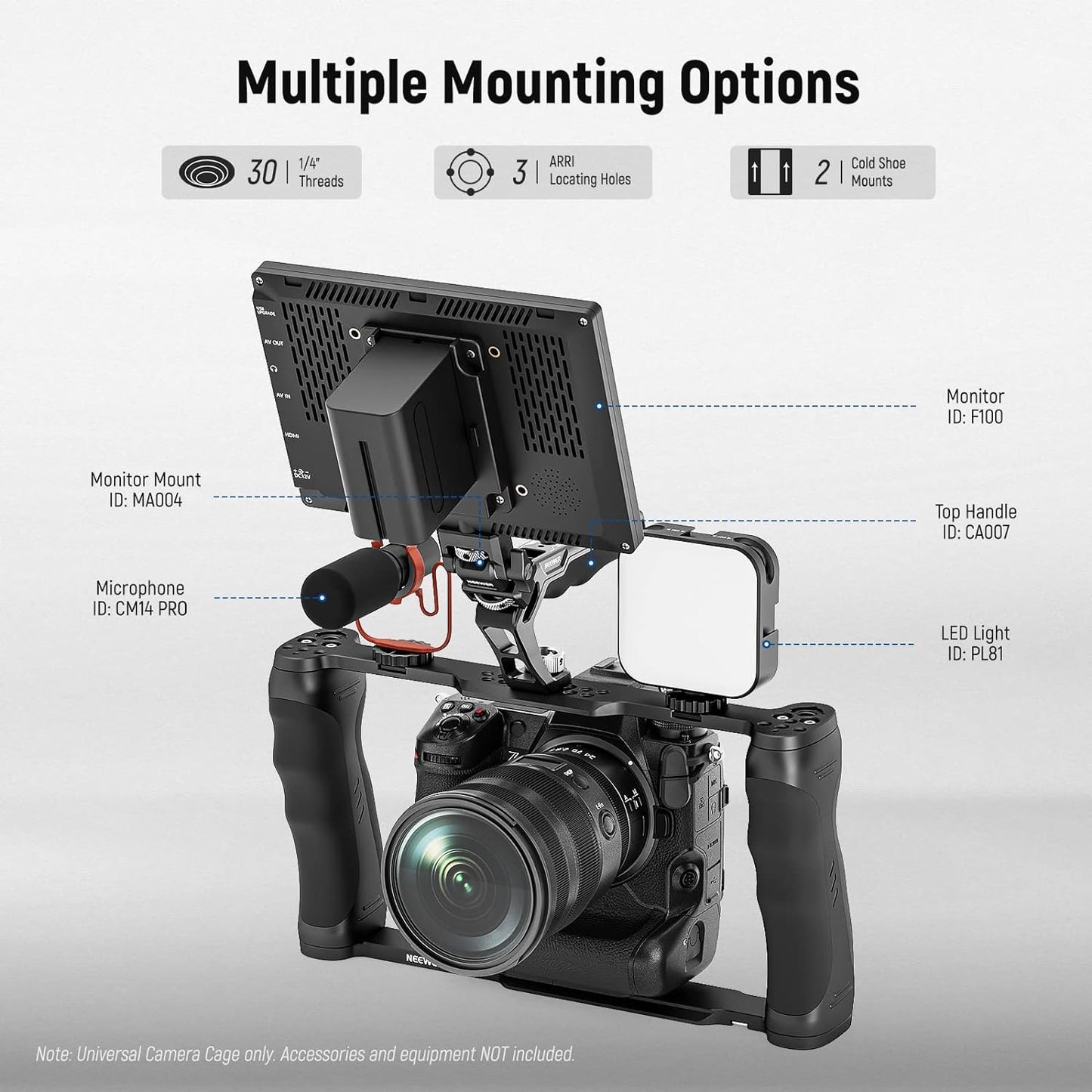 Neewer 10102248 Video Camera Cage Rig Stabilizer