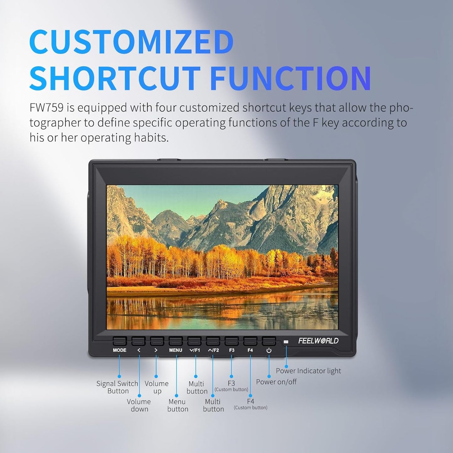 FEELWORLD FW759 7-Inch IPS Camera Field Monitor
