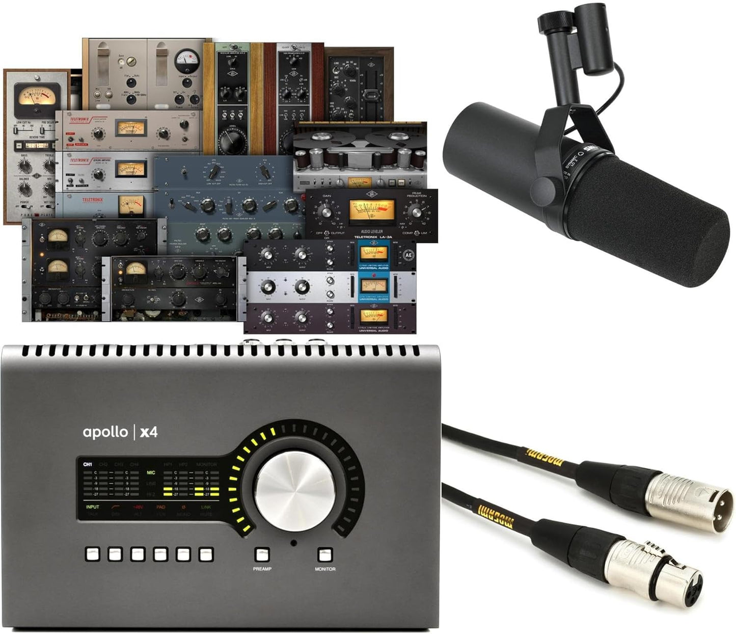 Shure SM7B & Apollo x4 Vocal Recording Bundle