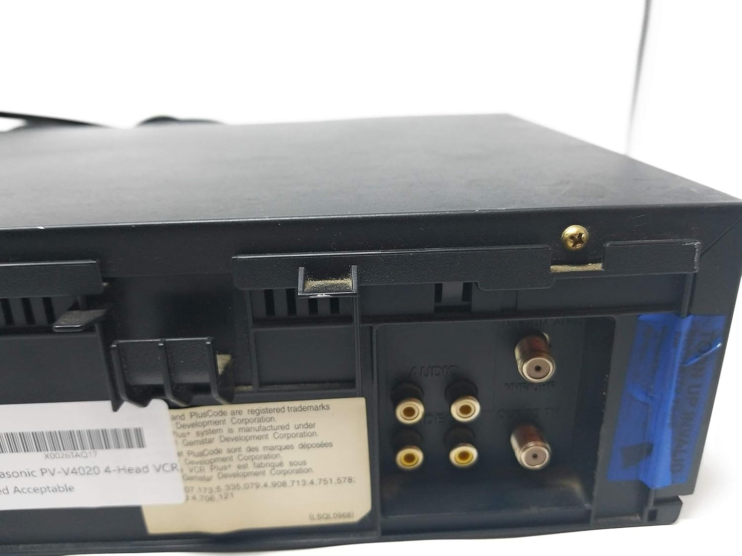 Panasonic PV-V4020 4-Head VCR - Classic Video Player