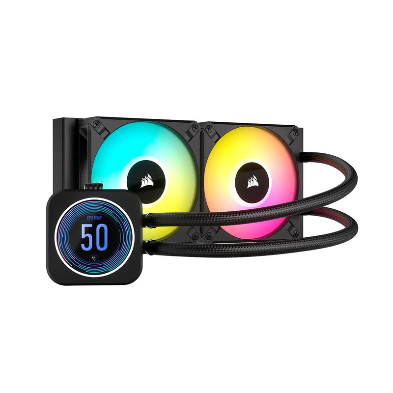 Corsair CW-9060074-WW iCUE H100i Elite LCD XT CPU Cooler — main product image